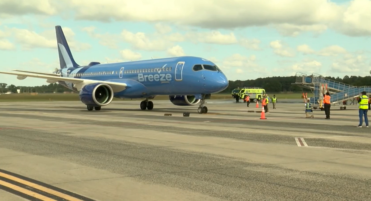 Breeze Airways launches nonstop service from Salisbury to Orlando
